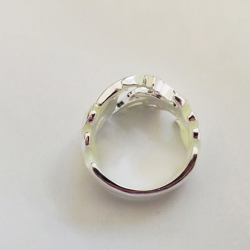 

Creative Halloween Gifts Drogan Design Rings Glowing Moonstone Luminous In The Dark Big Punk Style Opening Ring Accessories