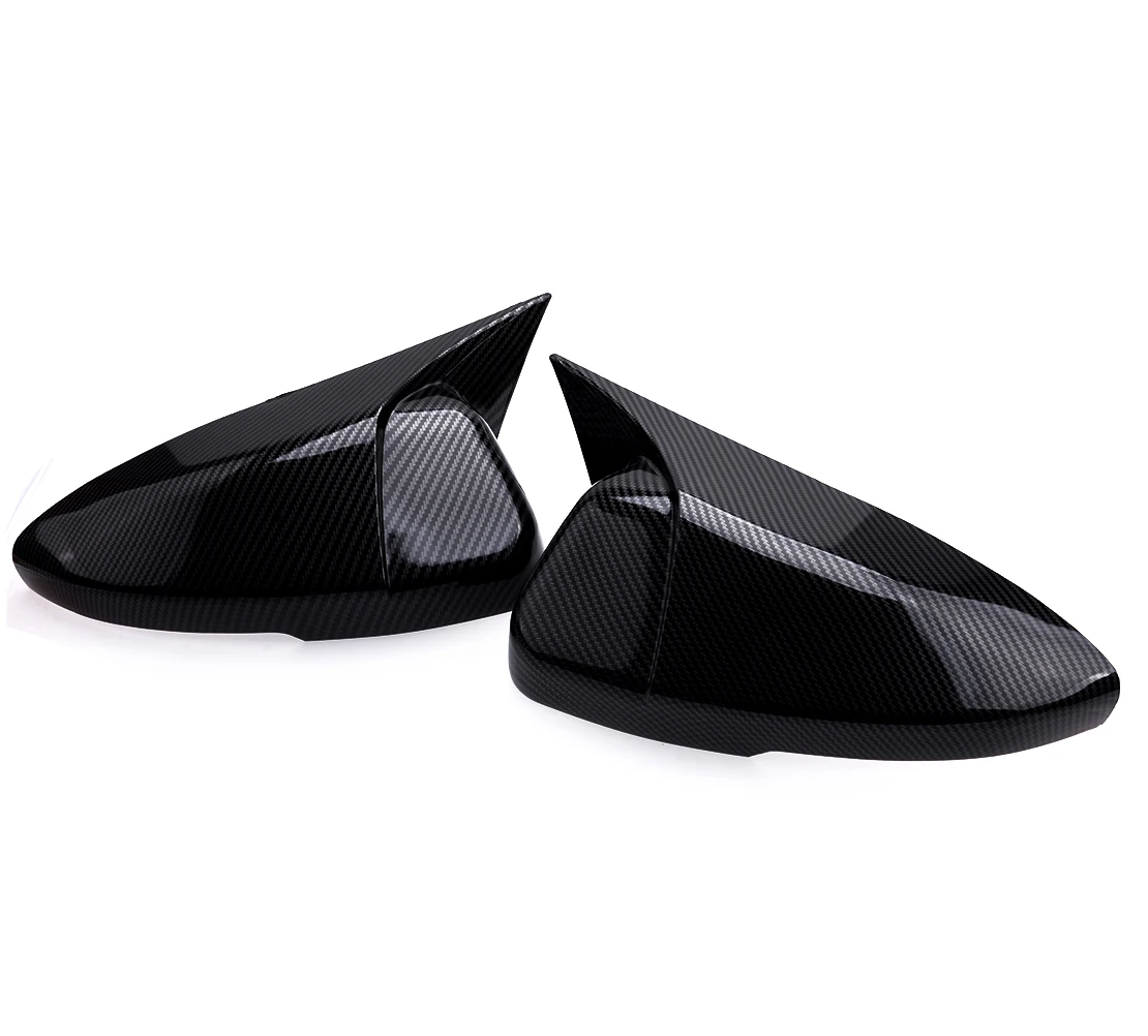1 пара ABS углеродное волокно вид сбоку зеркало заднего вида накладка подходит для