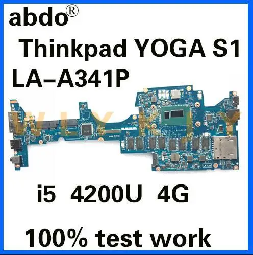 Материнская плата abdo ZIPS1 LA-A341P для Lenovo Thinkpad YOGA S1 материнская ноутбука процессор i5