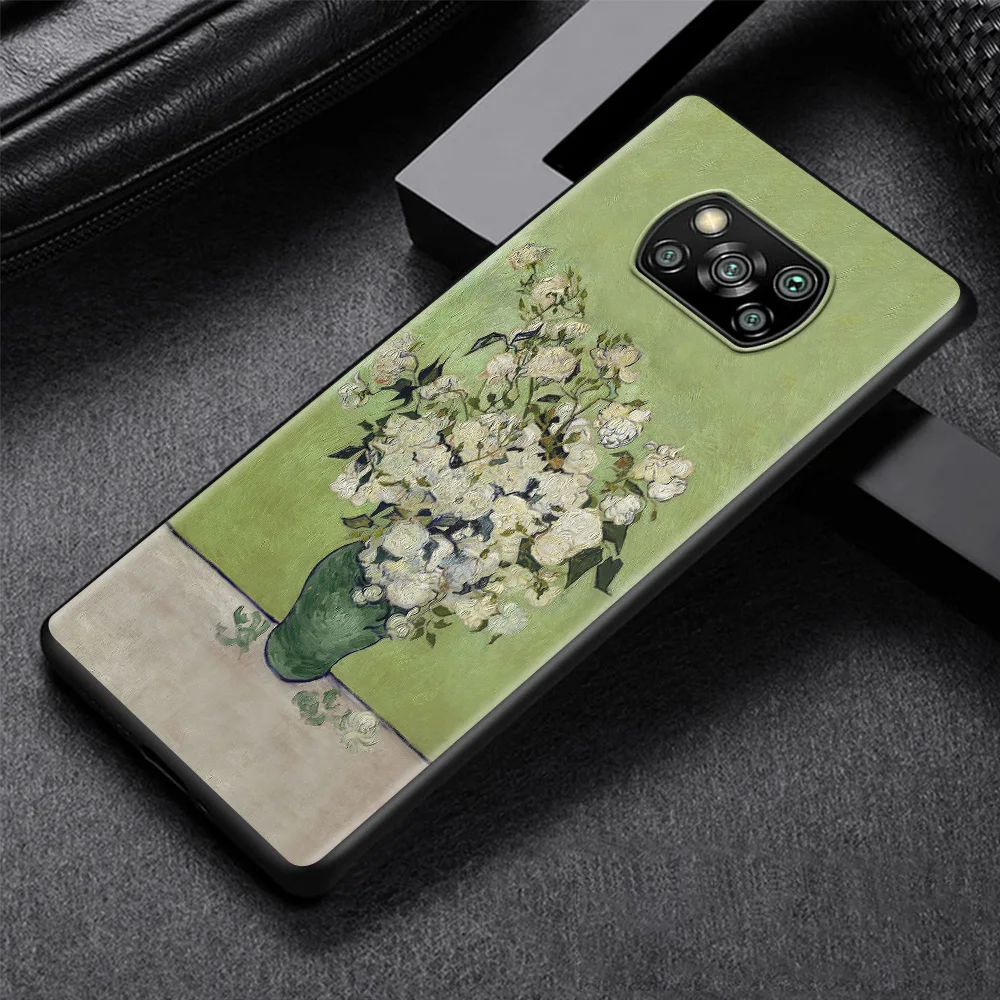 

Van Gogh Starry Sky Pattern Case For Mi 11X Pro 11 Ultra 11i Pro Cover For Xiaomi 10T 10 10S 9T 9SE 8 Para Black Housing