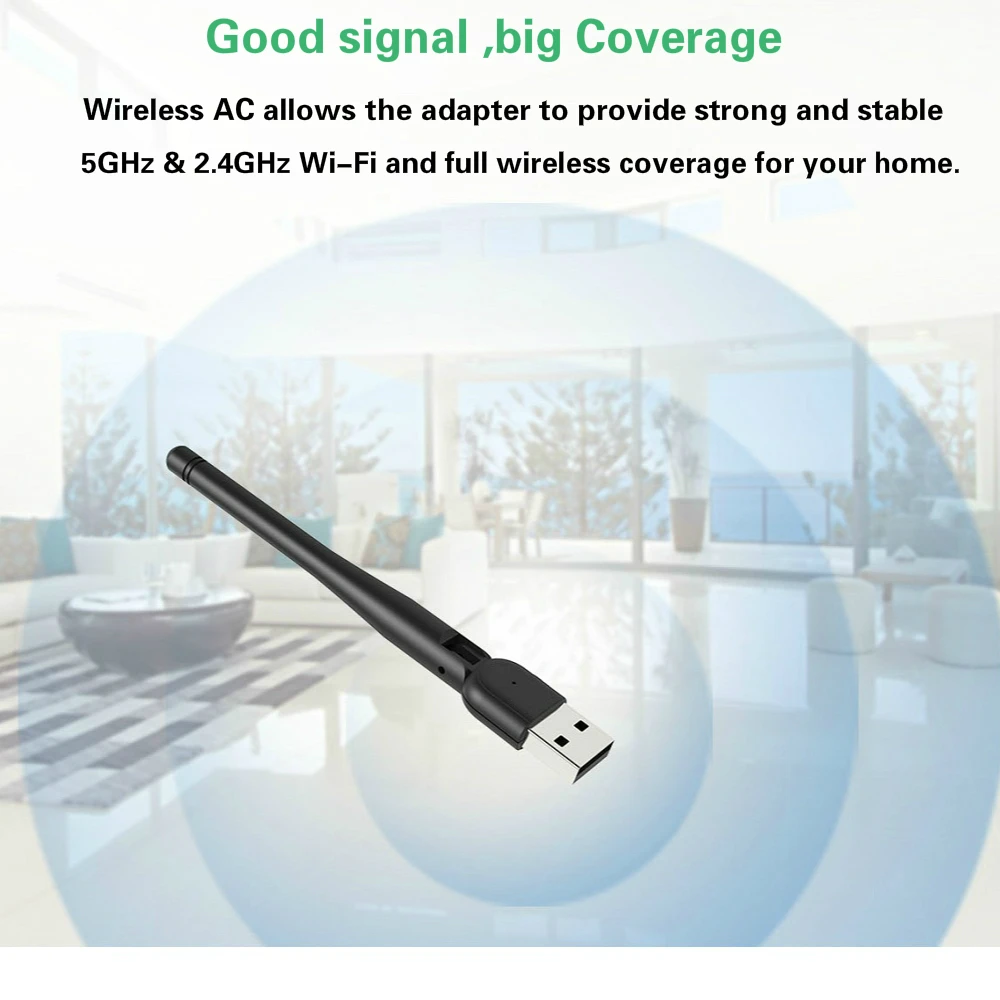 Wavlink USB wifi адаптер 5 ГГц Wi-Fi ключ 600 Мбит/с док-станцией wifi антенна длинный диапазон Ethernet для ноутбука ПК ТВ Беспроводной приемник
