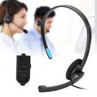 call center headset mic service headphone for cordless telephone wired phone headset 3 5mmwired
