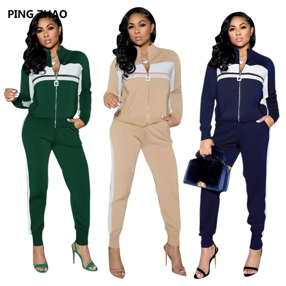 Пинг Чжао В лоскутном стиле Спортивный костюм 2 шт комплект ювелирных изделий для