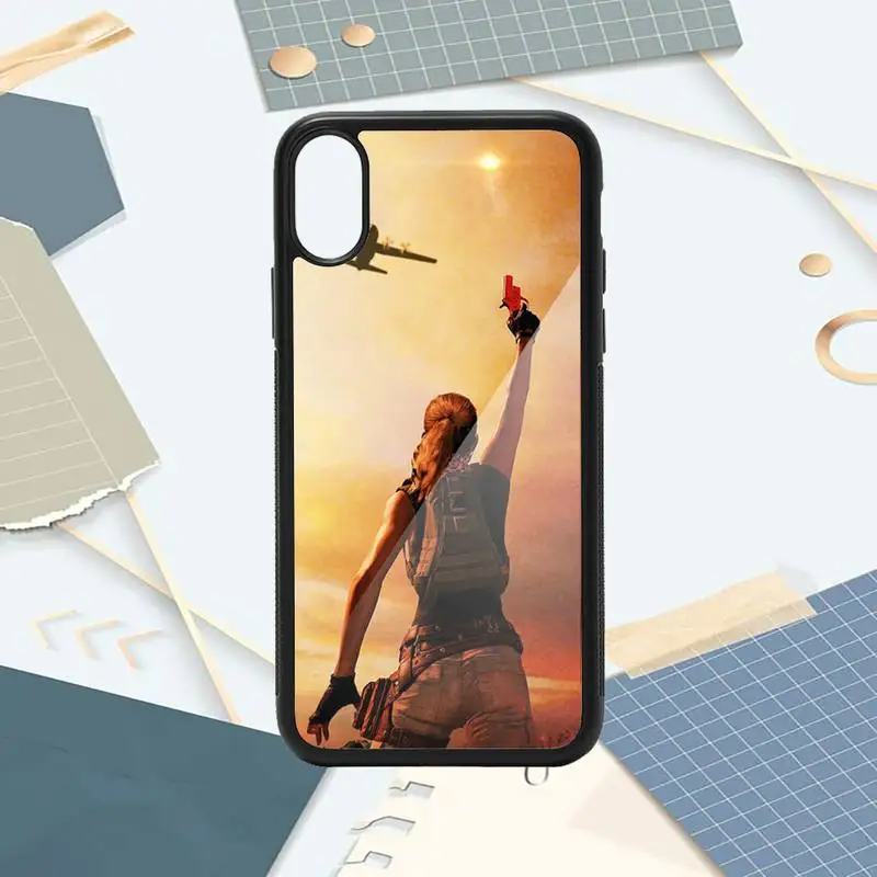 

Hot game pubg gun Phone Case PC for iPhone 11 12 pro XS MAX 8 7 6 6S Plus X 5S SE 2020 XR