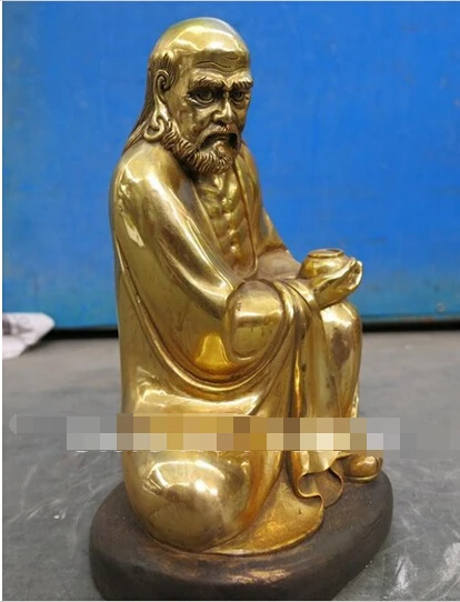 Медная фигурка B0601 4279 дюйма тибетский эзотерический буддизм Будда Бодхидхарма