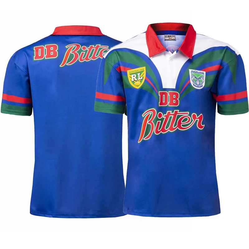 

1995 New Zealand Warriors Super Rugby Players Retro Home Heritage Sportswear MENS JERSEY Tops Sport Shirt Size S-5XL