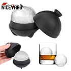 Силиконовая 3D форма NICEYARD для хоккея с шариком, устройство для изготовления виски, вина, коктейля, кубика льда, сфера, форма, аксессуары для бара, кухонный инструмент