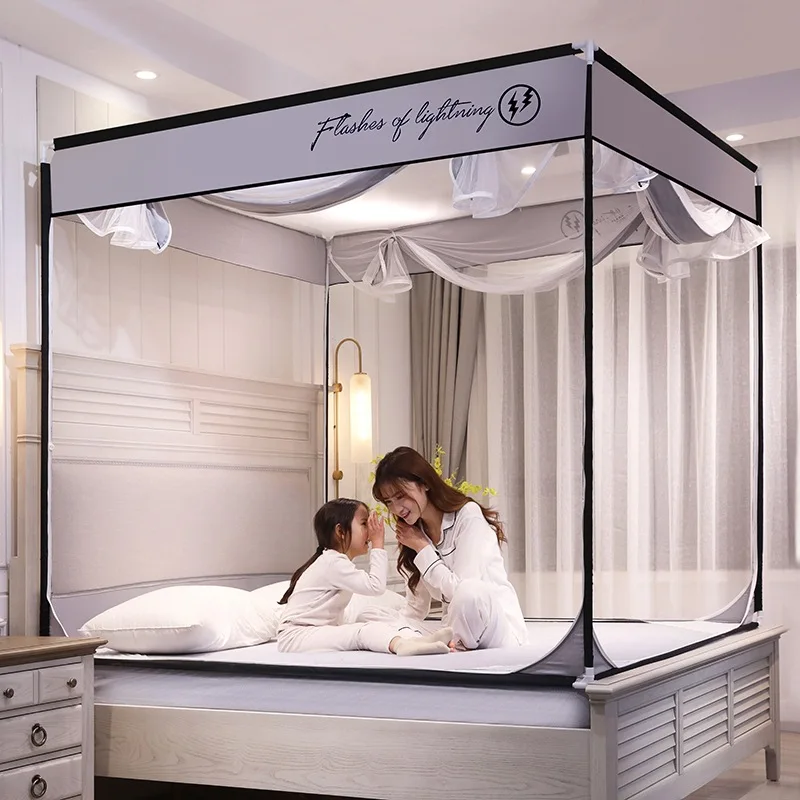 

Хорошее качество трехдверная юрта москитная сетка для взрослых, детская кровать, палатка, современный сетчатый стиль, летняя кровать разме...