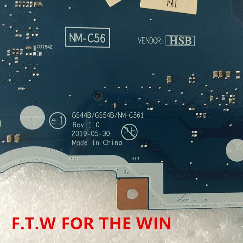 Günstig GS44B GS54B NM-C561 Für Lenovo S145-15 S145 Notebook Motherboard CPU I3 7020U RAM 4GB 100% Test Arbeit