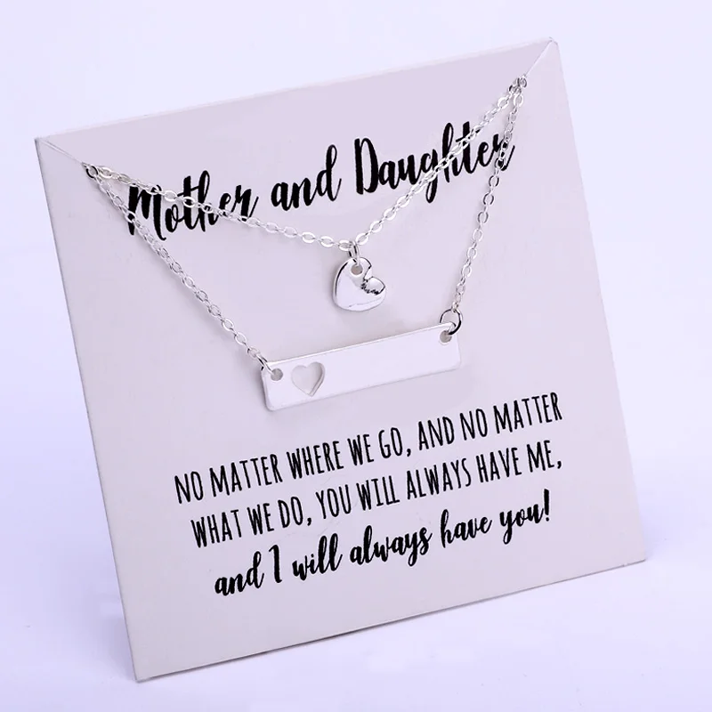 

Mother and Daughter Set Heart Chain Necklaces Moon Star Couple Lover Mom Mother's Day Birthday Sister Gift Best Friends Jewelry