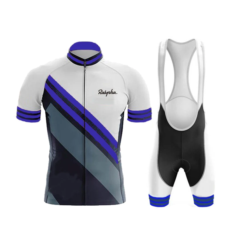 

2021 Ralvpha Cycling Jersey Set Breathable Pro Bicycle Jersey Men Cycling Clothing Clothes Bib Shorts Suits Bike Wear Jerseys