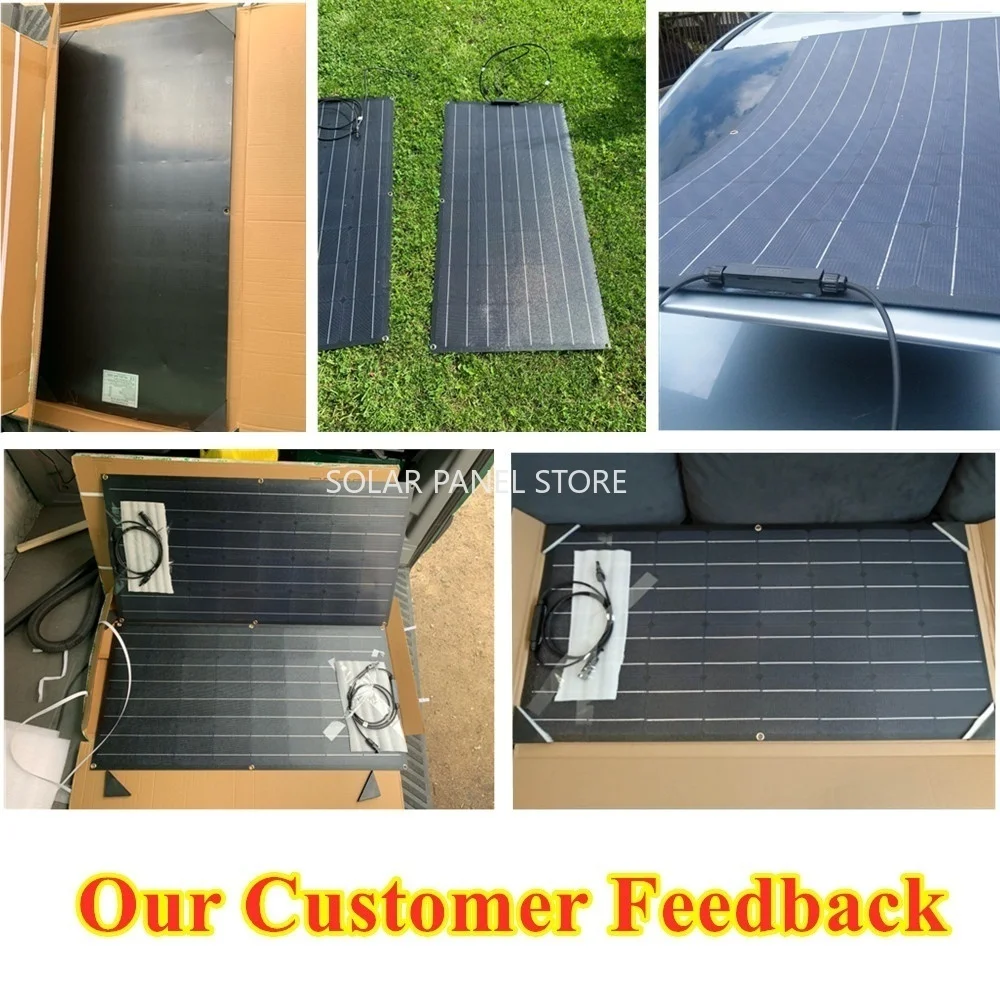 200 ватт гибкие солнечные панели сотового модуля RV/автомобиль/открытый/Лодка 12В