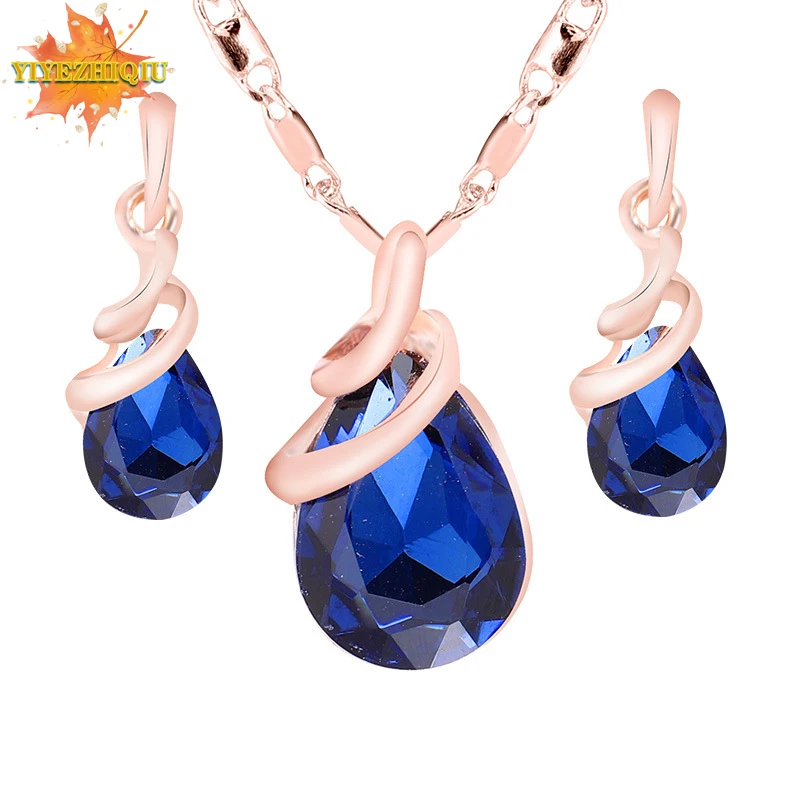 Женское Ожерелье для ушей и ногтей декоративный костюм серьги из розового золота