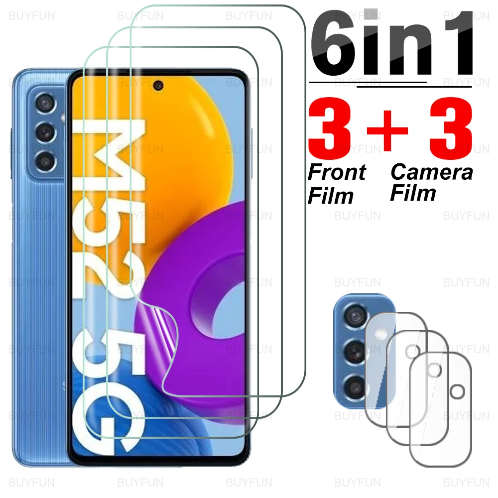 

Гидрогелевая пленка для Samsung Galaxy M52 5G 6,7 ''полное покрытие Передняя мягкая пленка для samsung m 52 52m samsun m52 защита для экрана объектива