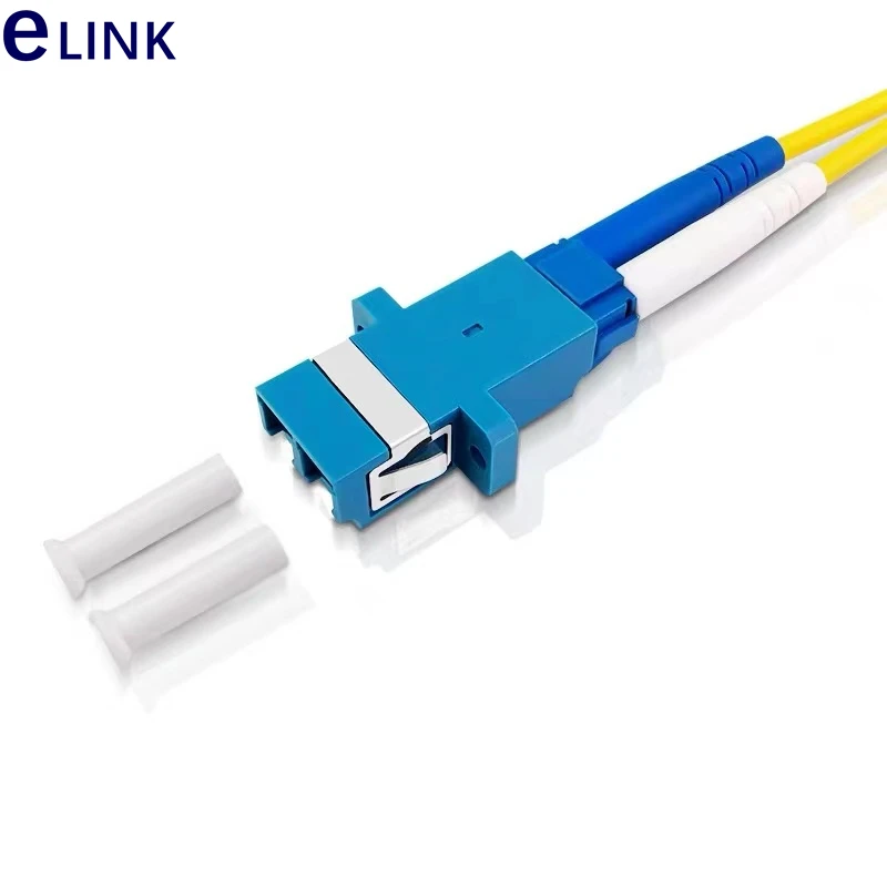25pcs50pcs100pcs200pc400pcs LC duplex fiber optic adapter SC footprint blue fiber coupler DX connector UPC SM free shiping 0.2db