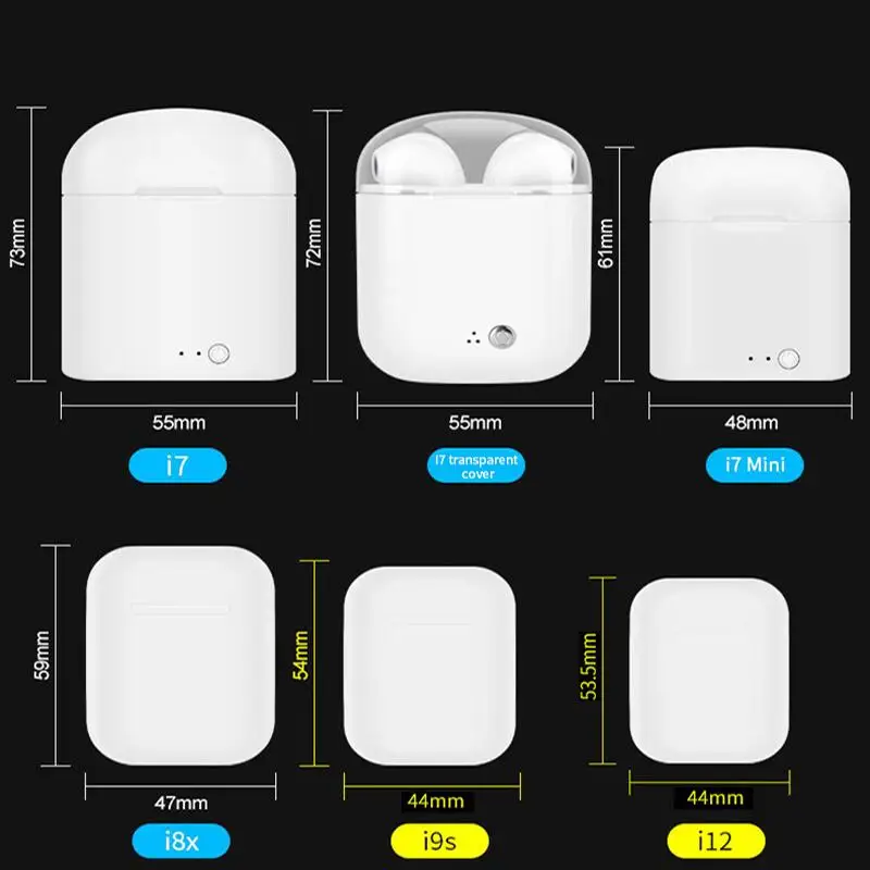 Оригинальные i12 TWS Touch control мини беспроводные наушники Bluetooth 5,0 гарнитура наушники для всех смартфонов PK i20 i30 i60 i80 tws