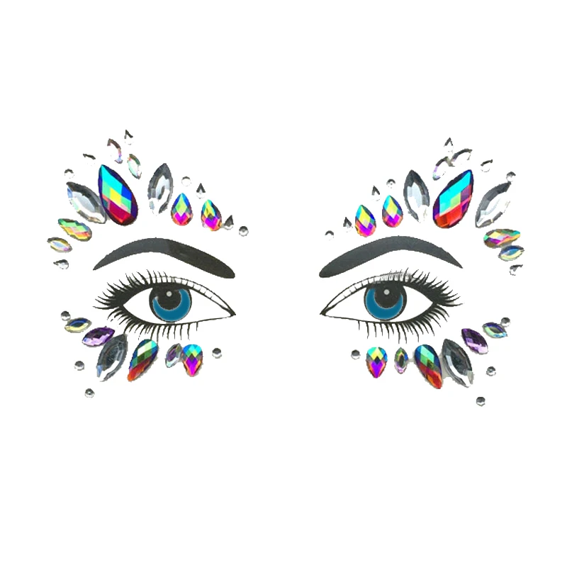Самоклеящиеся драгоценные камни стразы временная татуировка драгоценности