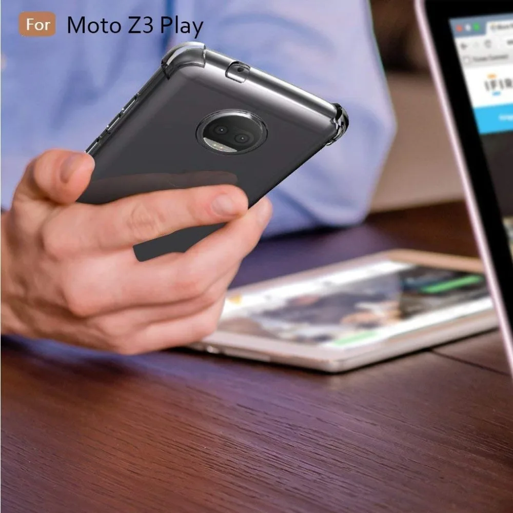 Чехол для Motorola Z3 Z2 Z4 G5S G6 G7 Play сверхпрочный защитный прозрачный мягкий чехол