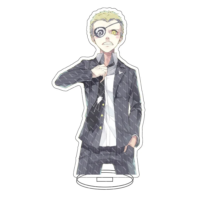 

Danganronpa Akamatsu Kaede Monokuma Acrylic Stand Action Figure Model Plate Holder Cake Topper Japanese Anime Keychain Prop