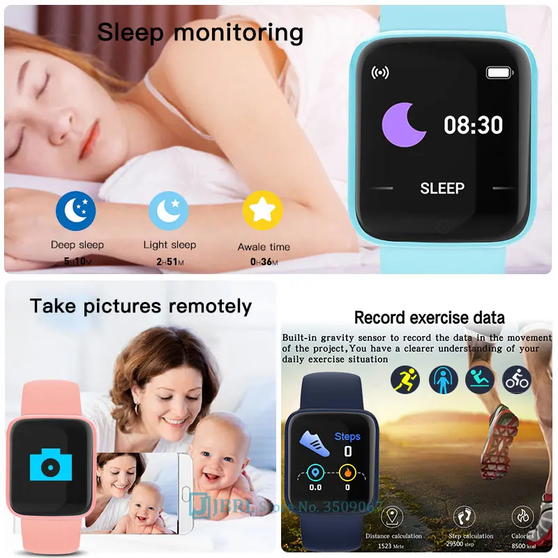 cute smart watch kids children smartwatch for girls boys electronic smart clock child sport smart watch for aged 3 18 year free global shipping