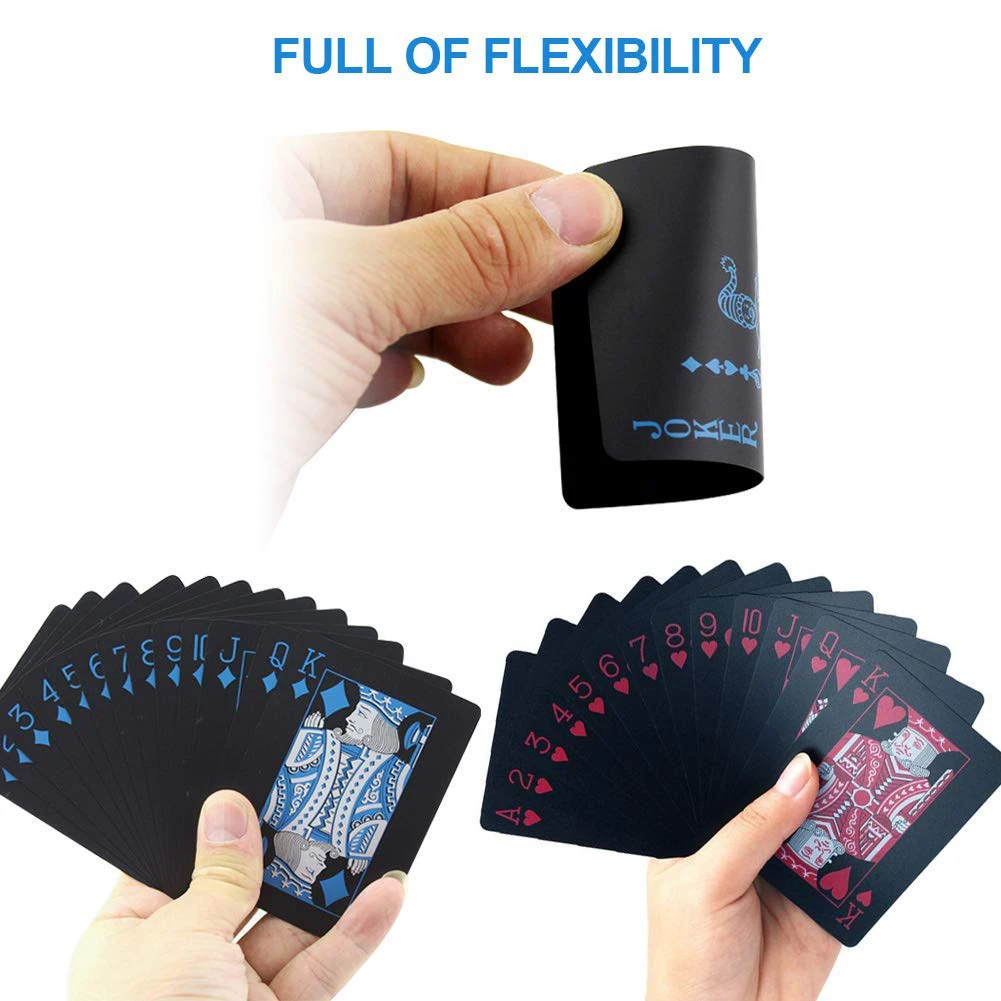 1/2Pack Waterproof Washable Foil Poker Table Game Magic Playing Card Party Favor Deck Classic Tricks Tool Joker | Игрушки и хобби