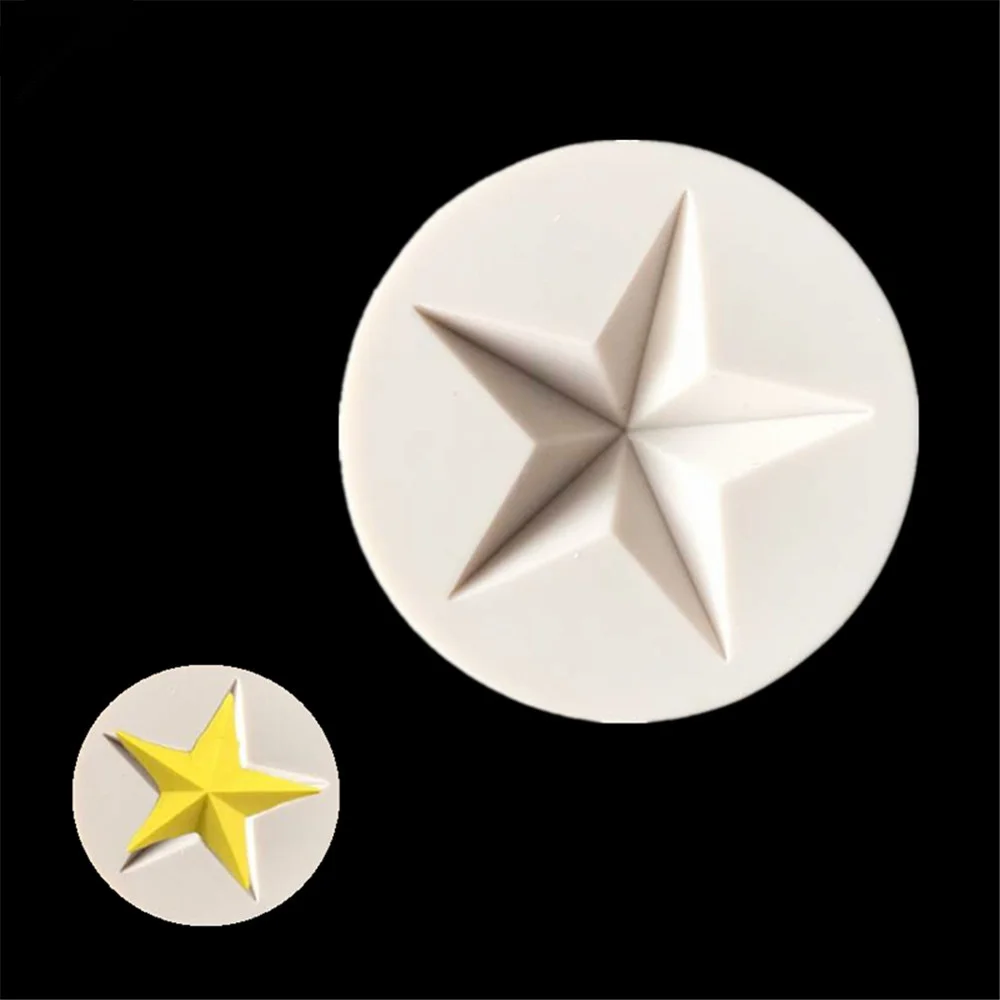 Пятиконечная звезда силиконовая форма для помадки торта сделай сам формы конфет