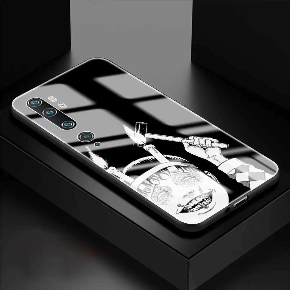 

Crazy Excitement Glass Phone Case for Xiaomi MI Poco X3 NFC 9T Pro CC9 CC9E 10T Lite Fundas for Note 10 Pro Cover Back Coque Bag