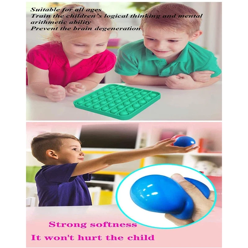 

10PCS Press Relief Balls Sticky Ball Ceiling Sticky to the Wall Ball Toys for Kids Adults, Fun Toy for ADHD, OCD, Anxiet