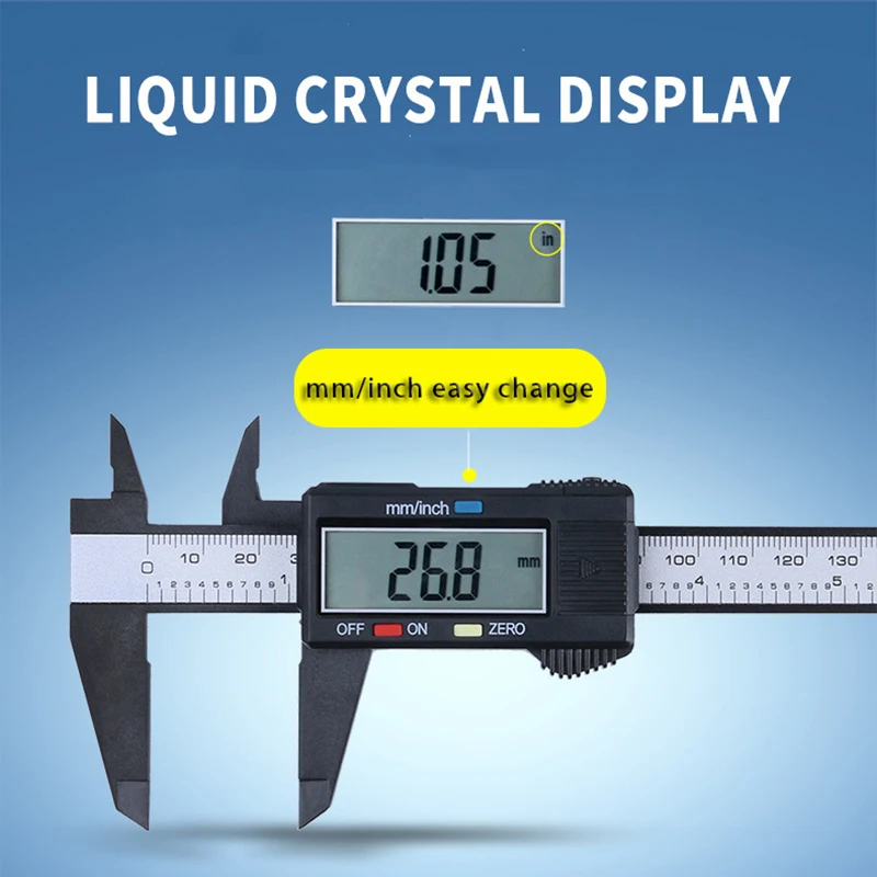 Штангенциркуль PROSTORMER Vernier 0 150 мм измерительный инструмент 6 дюймовый ЖК цифровой