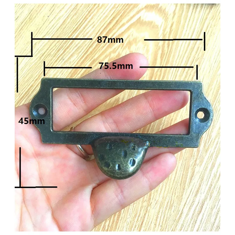 

Bulk Vintage Alloy Kitchen Drawer Cabinet Door Handle Furniture Knobs Hardware Cupboard Antique Shell Pull Handles,Card Holder