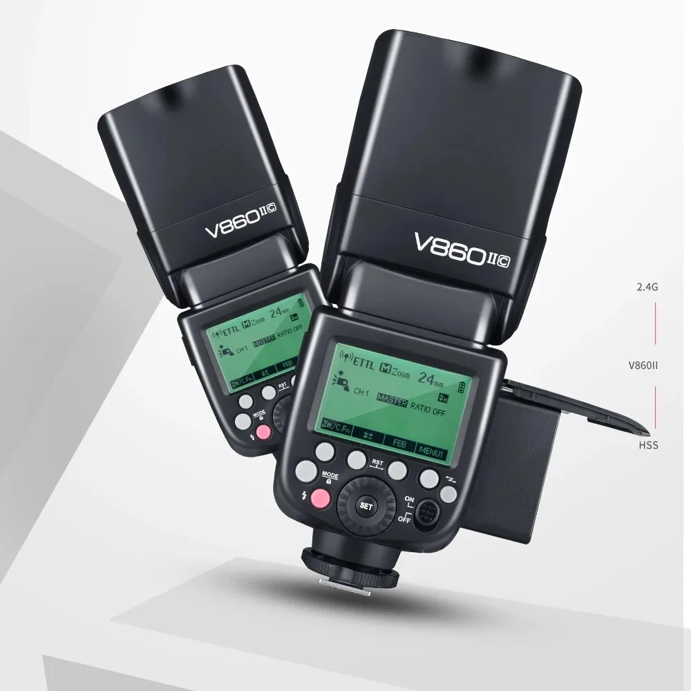Godox V860II V860IIC TTL HSS 1/8000s литиевая батарея для камеры Speedlite 2 4G с фотовспышкой Canon