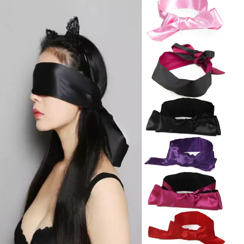 Секс мягкий сон тени для век атласная лента повязка на глаза Воздухопроницаемый