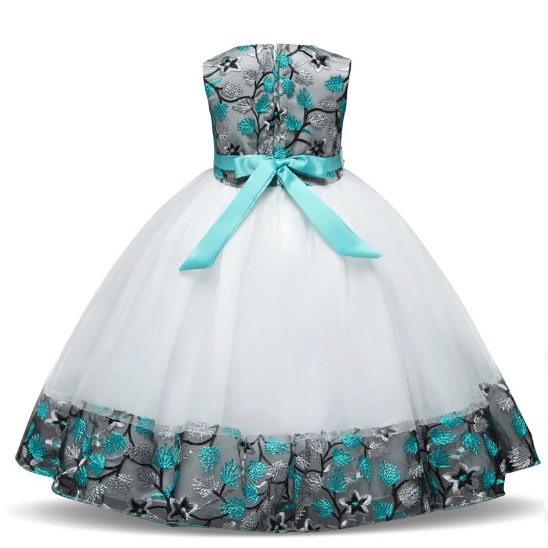 Baby Embroidered Princess Kids Dance Dress for Girl Elegant Birthday Party Children Christmas Fancy Ball Gown | Детская одежда и
