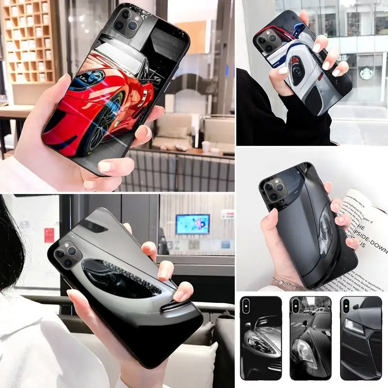 Крутой автомобильный черный чехол для телефона Корпус IphoneX XS 11 11Pro 5 5s SE 6 6s Plus 7 8 2020