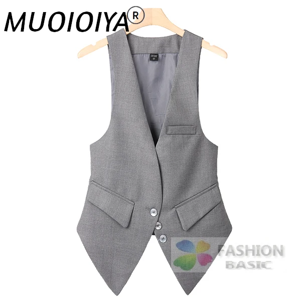 

Весенне-осенний повседневный костюм, однотонный жилет без рукавов, Женская винтажная трендовая Женская длинная жилетка высокого качества