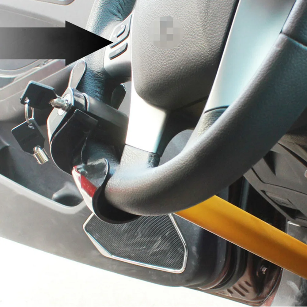 Практичный Автомобильный Замок 1 шт. зажим для руля Противоугонный замок