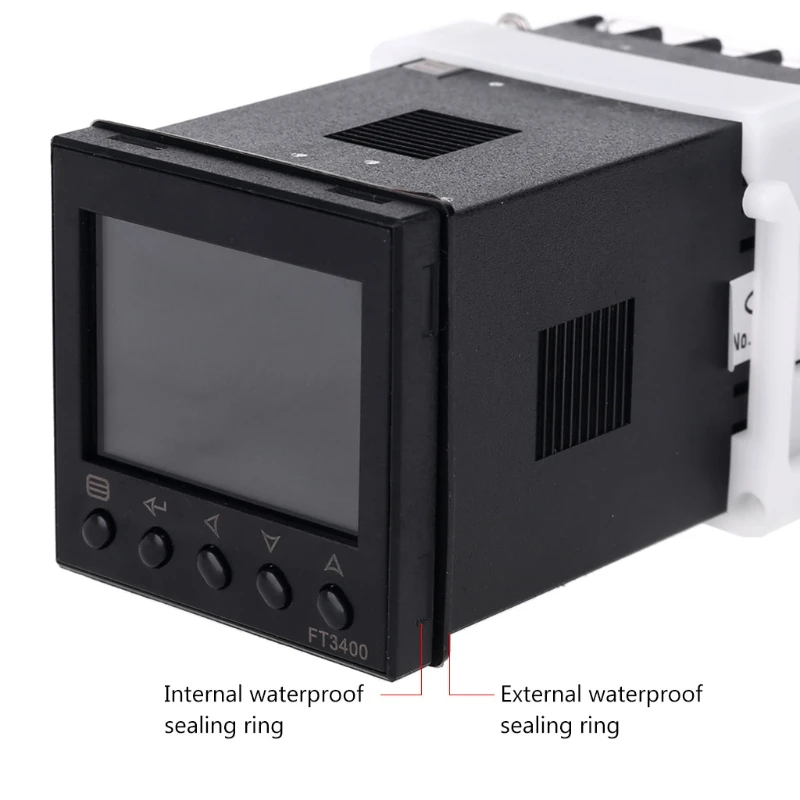 AC 100-240V PID Thermostat SSR Relay Output K J Pt100 Din 48mm Temperature Controller Digital LCD Display Waterproof | Инструменты