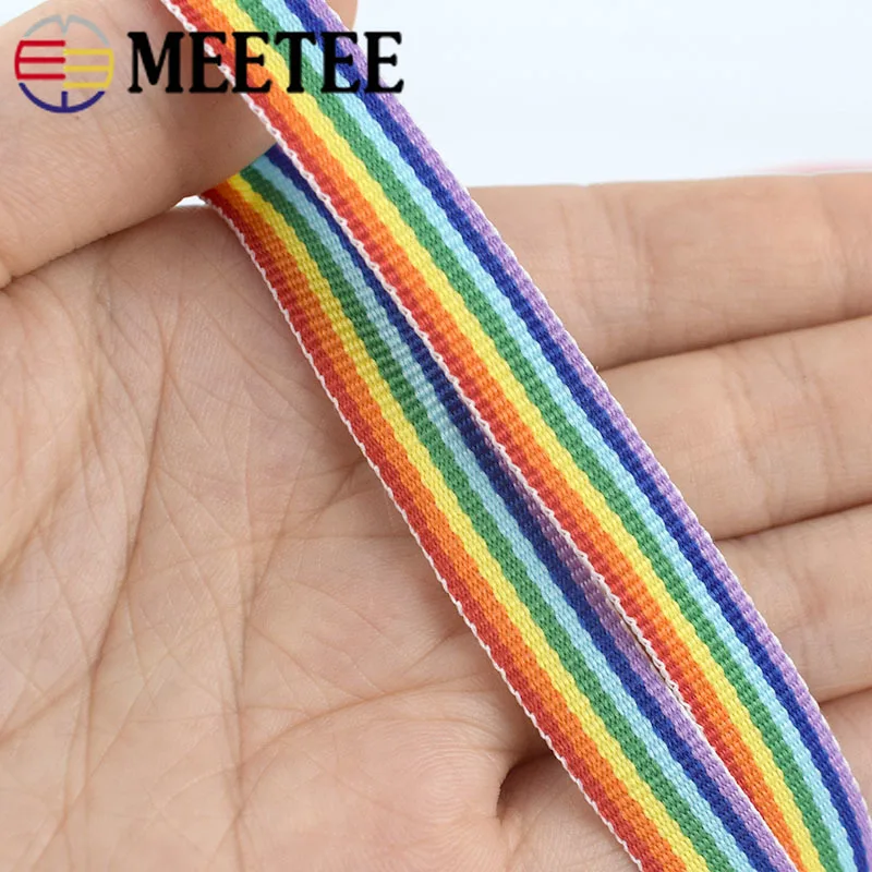 Лента Meetee из полиэстера в полоску 43 м 10 50 мм лента для мультфильма сделай сам бант