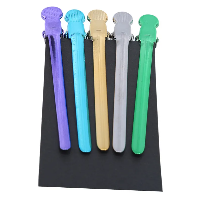 

12PCS/Box Metal Alligator Hair Clamp Hairdressing Clip Hairpins DIY Barber Salon Hairstyling Sectioning Tools