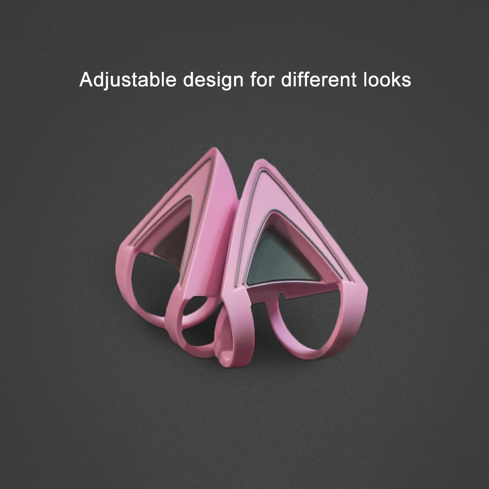 Розовый/фиолетовый Razer прикрепляемые кошачьи уши для Kraken аксессуар гарнитуры