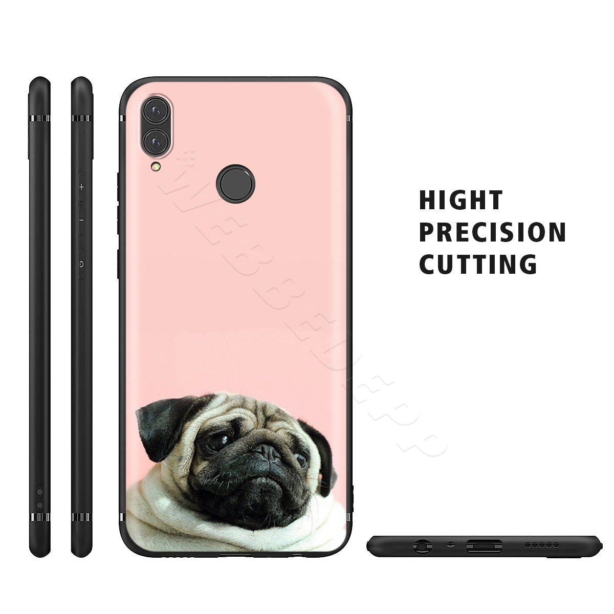 Webbedepp милый чехол с изображением мопса для Huawei Honor 6A 7A 7C 7X 8 8X 8C 9 9X 10 20 Lite Pro Note