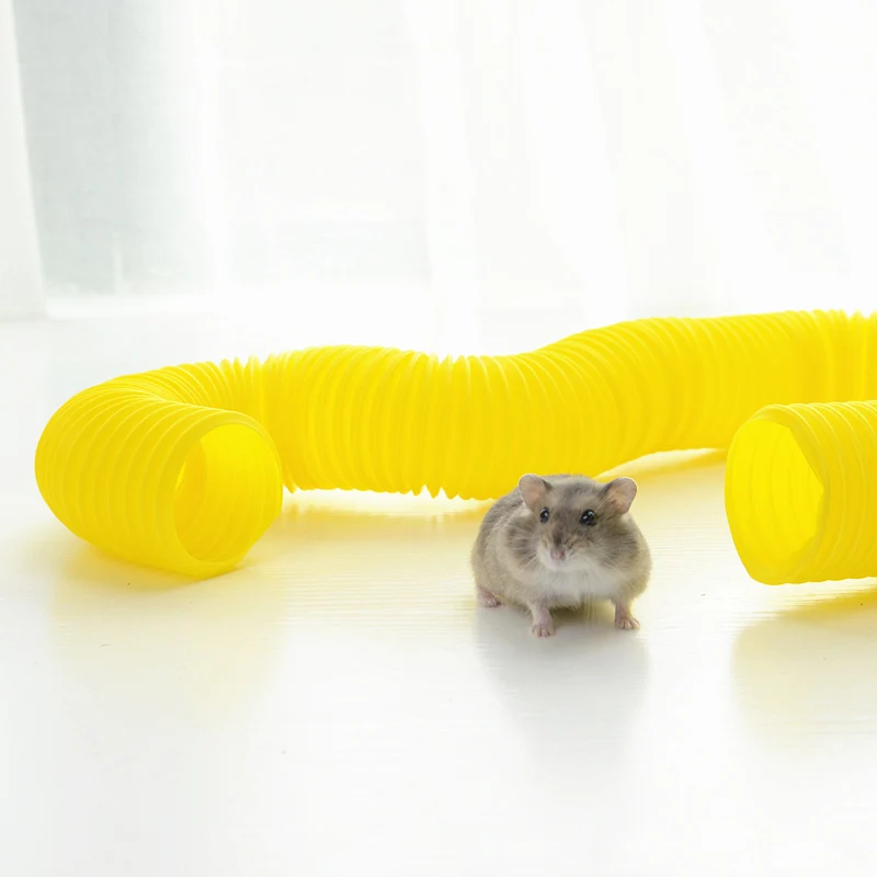 Телескопический канал для хомяка кролик морская свинка туннель игрушки розовая