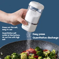 push type dispenser seasoning box rotary sealed salt shaker sugar regulator pepper shaker household kitchen gadgets set