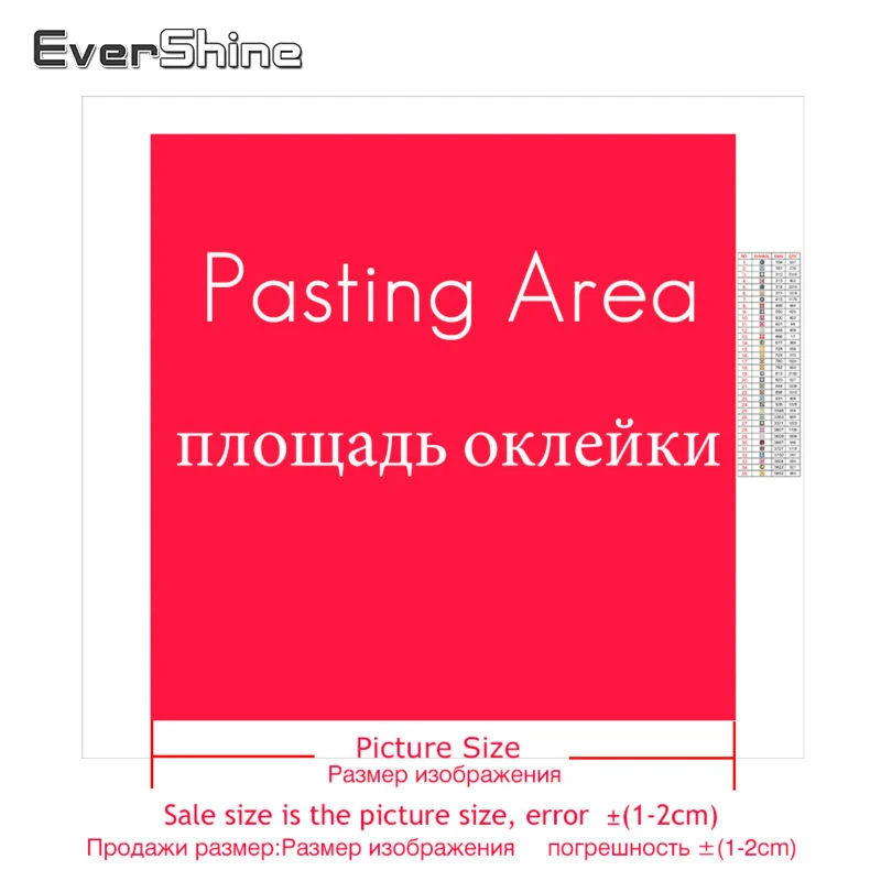 EverShine DIY Алмазная вышивка Полный Круглый пейзаж краска с бриллиантами Вишневое