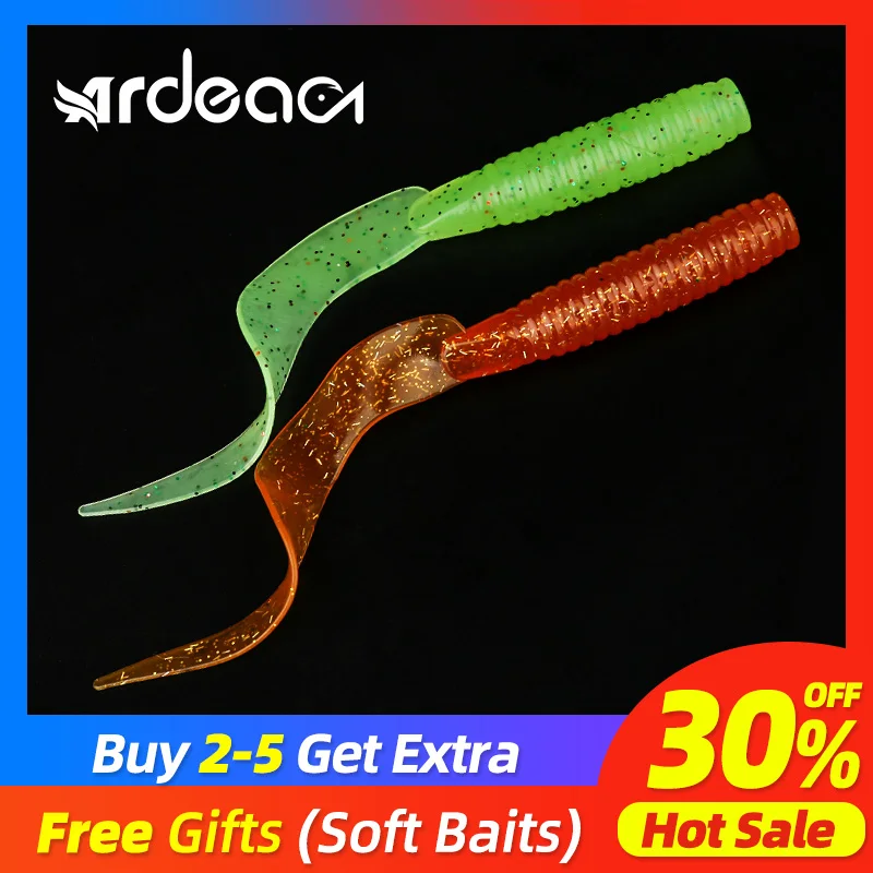 

Ardea soft lure 115mm 11.2g Curly Silicone bait Wobblers Worm Saltwater Swimbait Artificial Trout Fishing Tackle