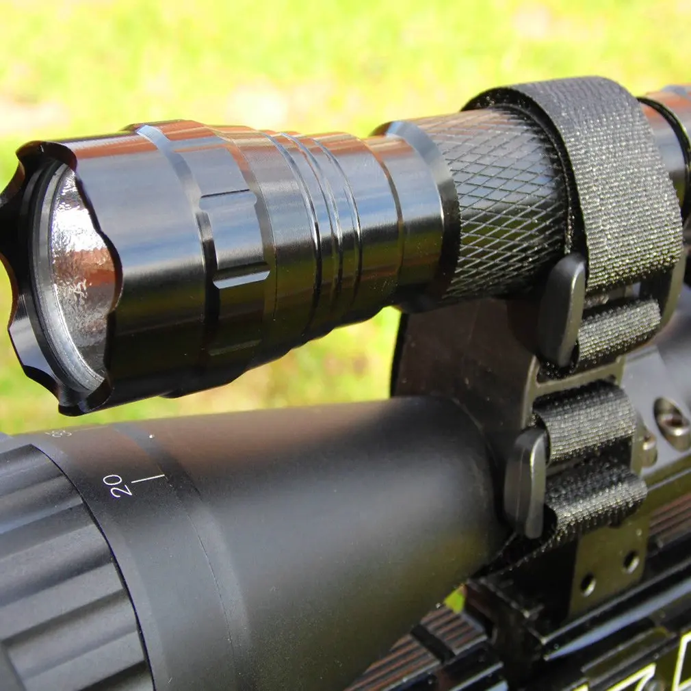 

1Pcs Portable Bike Flashlight LED Torch Mount Cycling Clip Clamp Bicycle Light Holder Universal Cycling Grip Mount Bracket Black