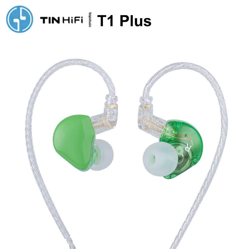 Tinhifi T1 плюс 10 мм Мембрана из бериллия Динамический драйвер Hi Fi Audio In ear Наушники IEM 0