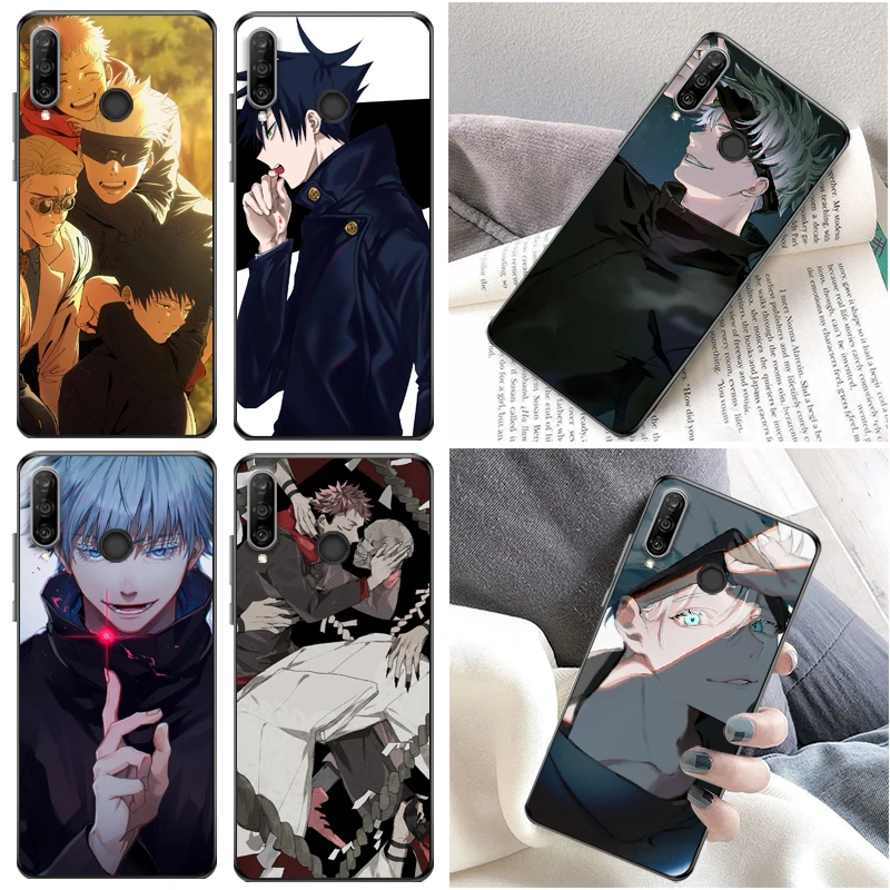 

Jujutsu Kaisen Yuji Itadori Sukuna Satoru Gojo Fushiguro Megumi Phone Case For Huawei P30 Pro Lite Funda Cases Coque