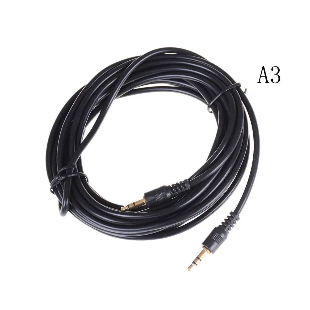 

3.5mm Male to 3.5mm Jack Male AUX Audio Stereo Headphone Cable Auxiliary Cord For Earphone Car Speaker 1.5/3/5M