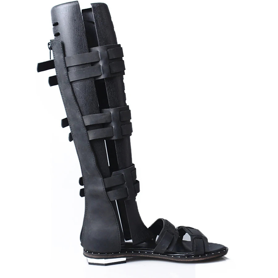 Босоножки Prova Perfetto женские из натуральной кожи высокие сандалии с ремешком и